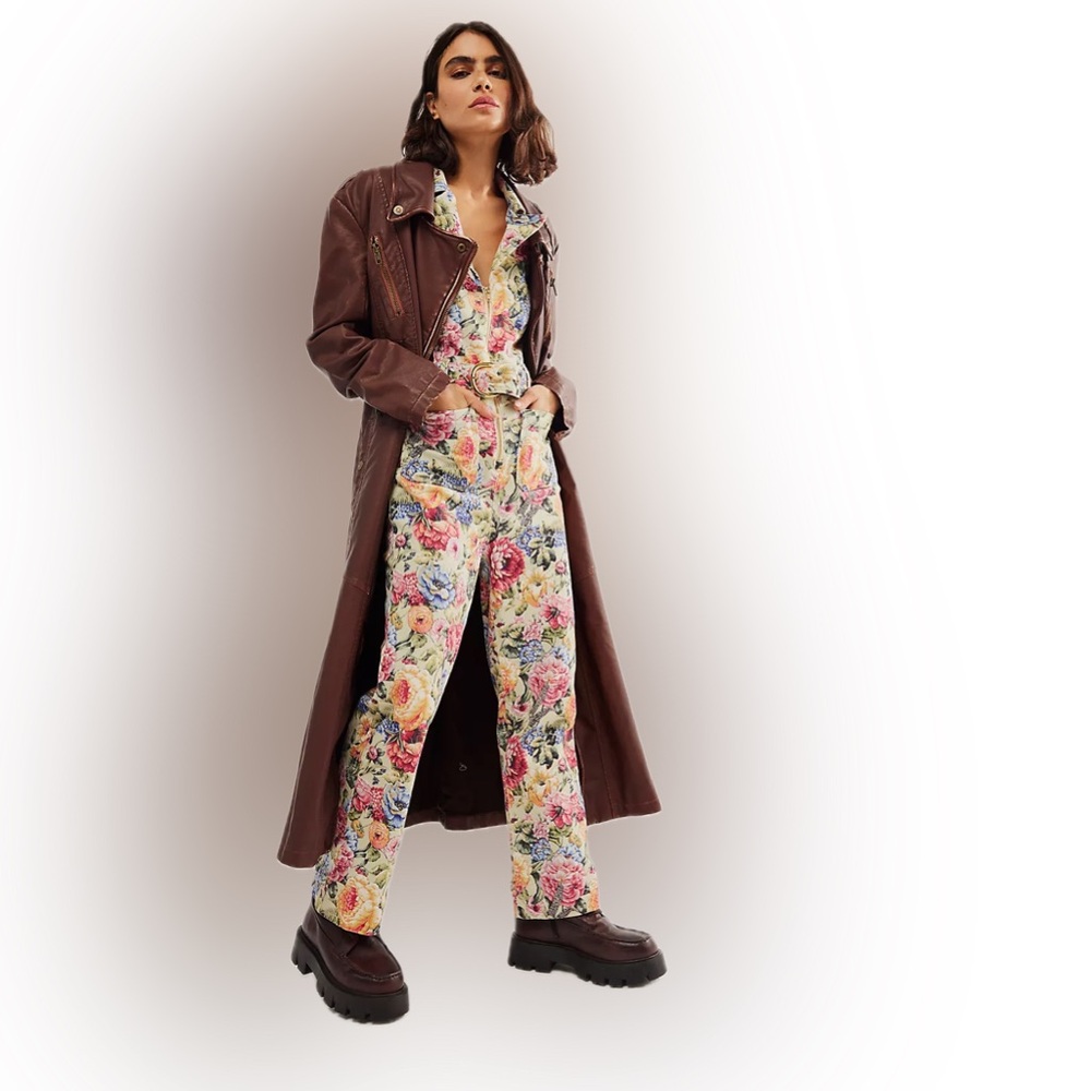 Show Me Your Mumu Floral Jacksonville Short Sleeve Jumper Sz L